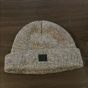 ACNE STUDIOS beanie dark grey melange  - Wool